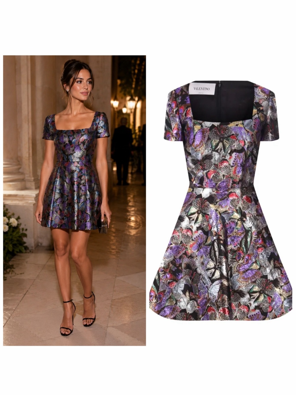 Valentino Multicolor Mini Dress Butterfly Jacquard 4 Cocktail Party NWT 🟡